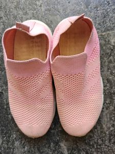 Pink Slip-On Sneakers