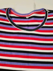 Striped Cropped T-Shirt