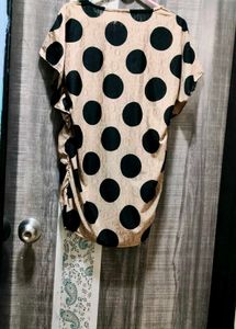 Chic Polka Dot Tunic Top