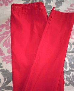 Red Athletic Pants with Pockets