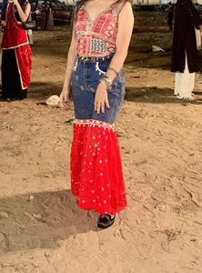 garba dressed Gense size 30 blouse medium