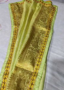 Light Green Saree(Buy 1 Get One)