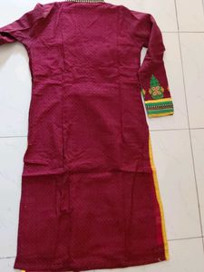 Maroon kurta set