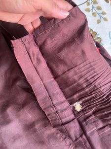 Embroidered Kurta with Dupatta- Margin available
