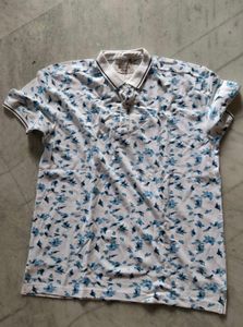 Men's Floral Polo Shirt