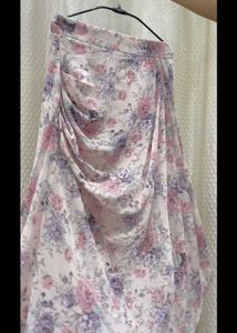 Floral Print Wrap Skirt