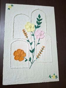 Handmade Textured Floral Wall Art