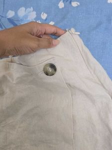 Linen Wrap Skirt Shorts