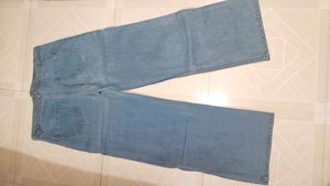 Classic Light Wash Wide Leg Jeans