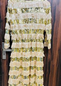 Sequin Fringe Dress