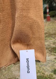 Savana Two-Tone Ribbed Knit Wrap dress for Women