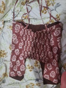 Boho Floral Print Blouse with Smocked Detail