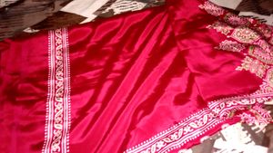 satin silk saree