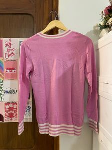 Pink 'PURE' Graphic Sweater