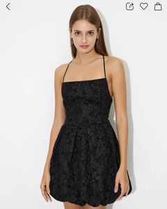 Savana Black Backless Dress
