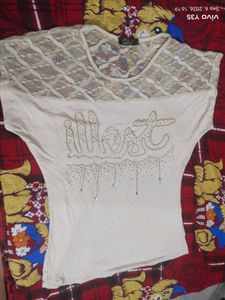 Y2K Bling "Illest" Lace Top