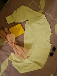 Zara cropped sweatshirt