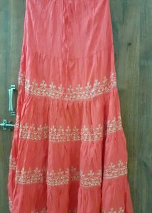 Long Skirt With Beautiful Flayer Size L