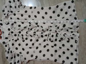 Chic Polka Dot Ruffle Top