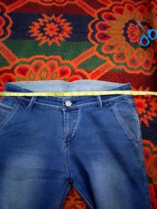 Navy Blue Ripped Men's Jeans