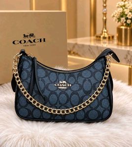 Coach Signature Pattern Shoulder Bag