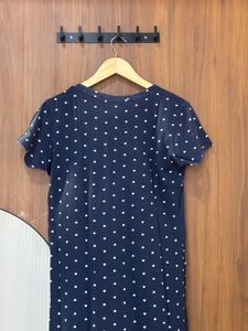 Night dress dark blue colour