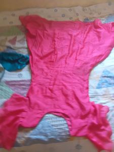 Fuchsia Flutter Sleeve Dress