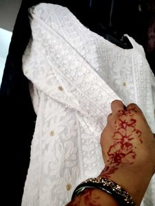 Pure Lakhnawi Chicken Kurta, Inner Attached