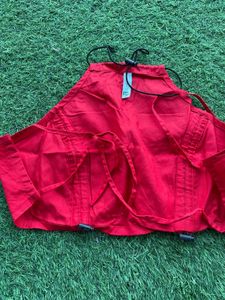 Red Casual Top