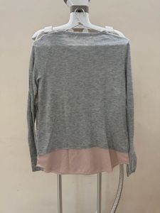ONLY Grey Layered Knit Top