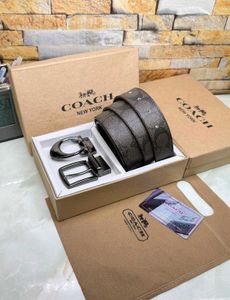 Coach Double Buckle Belts With Box