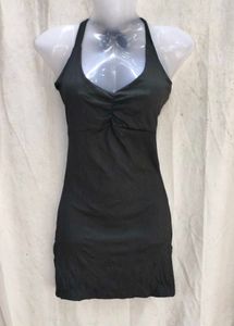 black halter neck bodycon