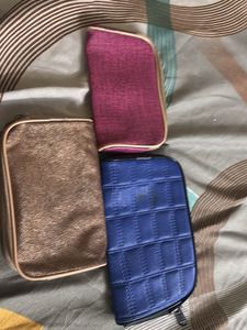 assorted Jewelry Pouches - Set of 3