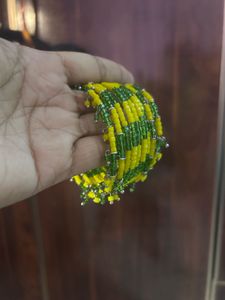Beaded Bracelet - Yellow & Green