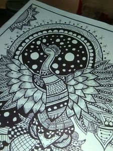 Intricate Peacock Mandala Art