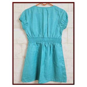 Designer Sepia Embroidered Tunic Top