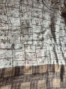 silk saree brown