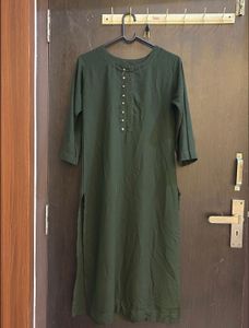 Stylish Women's Dark Green Kurta