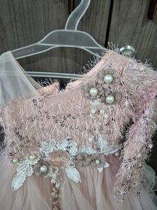 Elegant Pink Tulle Party Dress