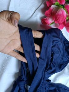 Navy Blue Bikini Top