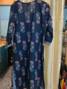 Navy Blue Printed pant dupatta set