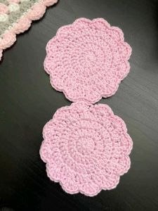 Handmade Crochet Coasters Set