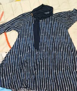 Striped Navy Blue Top