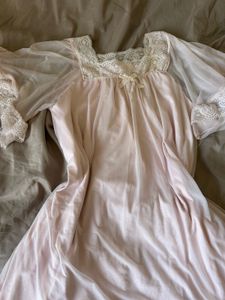 Vintage Pink Lace Nightgown