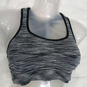 Grey Marled 🪔Sports Bra