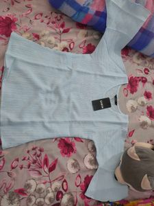 SHEIN Light Blue Top