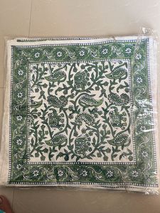 Boho Green Elephant Print Cushion Cover