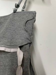 Grey Spaghetti Strap Tank Top