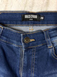 DOLCE CRUDO Bootcut Midrise Clean look Jeans