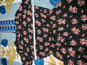 ❤‍🔥Black Floral Mini Dress